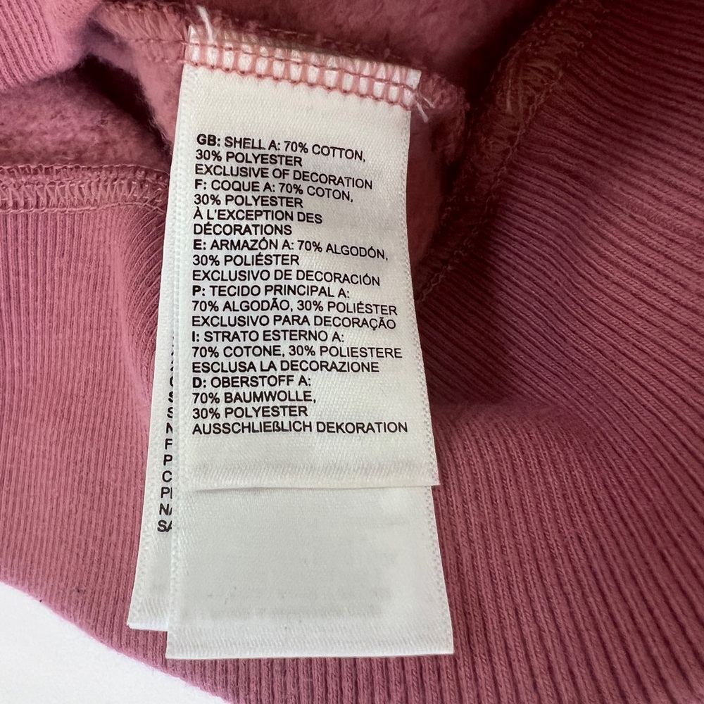 THE NORTH FACE WOMEN’S SWEATSHIRT HOODIE SIZE XS IN BERRY with BRANDING - Picture 5 of 8